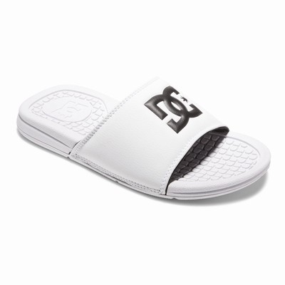 DC Bolsa Slides Women's Black/White Sandals Australia HES-143